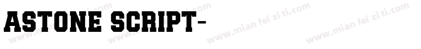 Astone Script字体转换